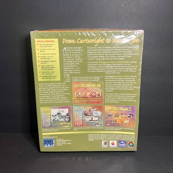 Vintage 2000 The Warwick History of Early Baseball PC Multimedia Encyclopedia - Picture 4 of 7